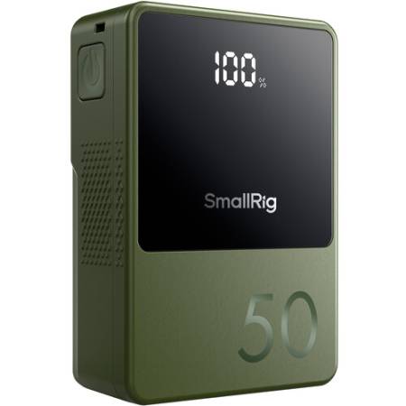 SmallRig 4872 VB50 Mini - akumulator V-Mount, 6800mAh, 99Wh, D-Tap, USB-A, USB-C, zielony_1